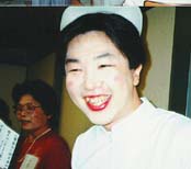 西宮の忘年会で女装させられた時の写真